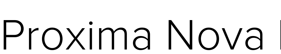Proxima Nova Light Yazı tipi ücretsiz indir